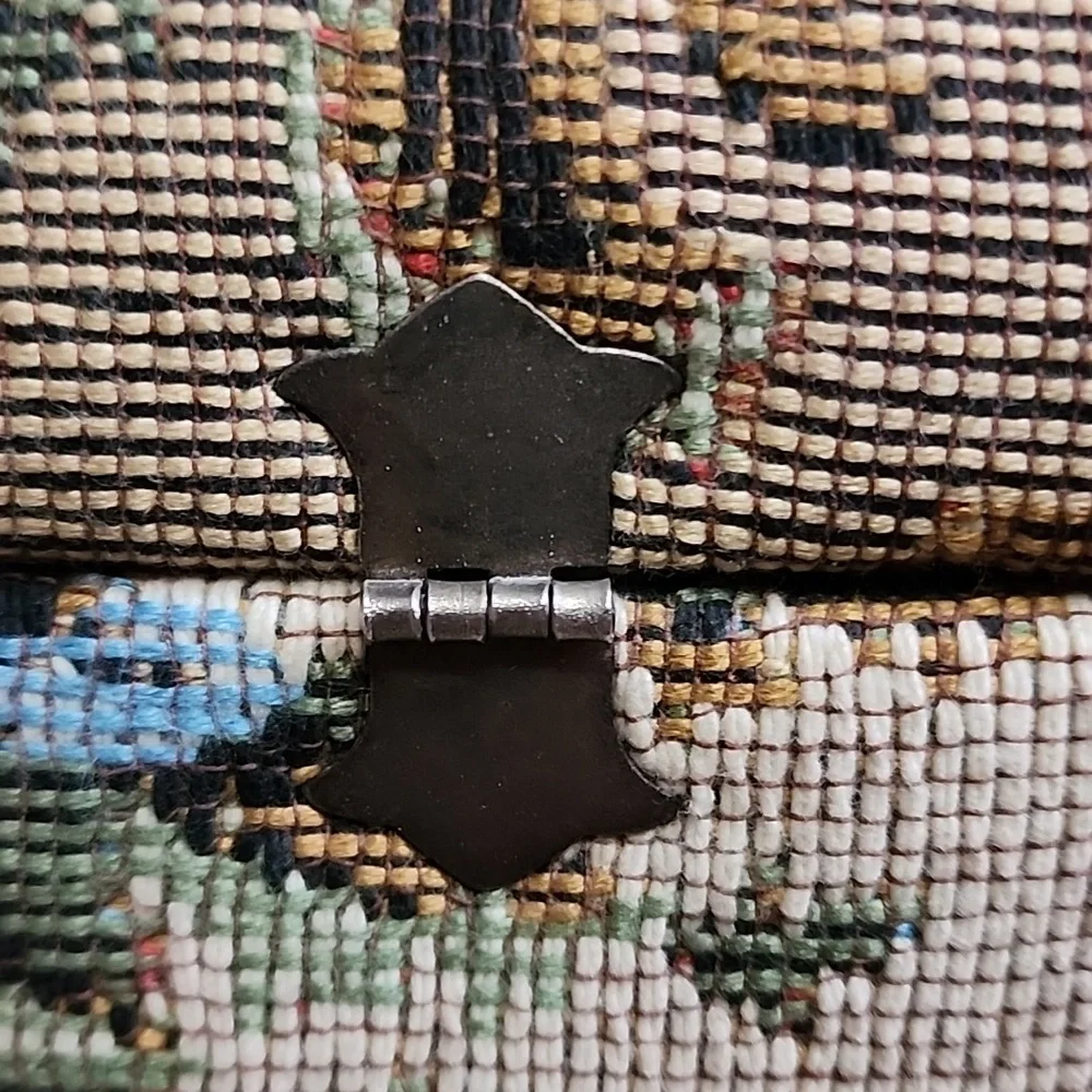 Tano From Madrid Women's Vintage Floral Tapestry Handbag Preowned - Picture 3 of 13